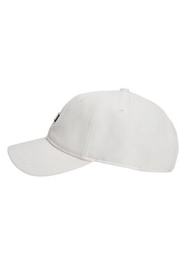 Gorra Tommy Jeans placa Heritage blanco para mujer