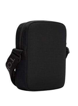 Bolso Tommy Jeans reporter Essential Ripstop negro para hombre