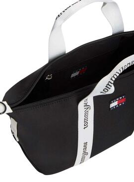 Bolso Tommy Jeans Essential Mini tote negro para mujer