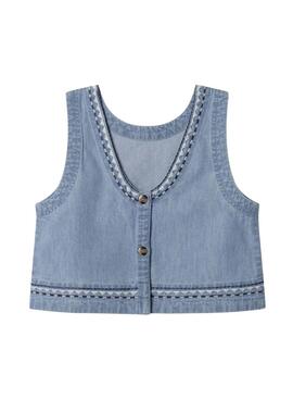Top Pepe Jeans Ivy denim azul para niña