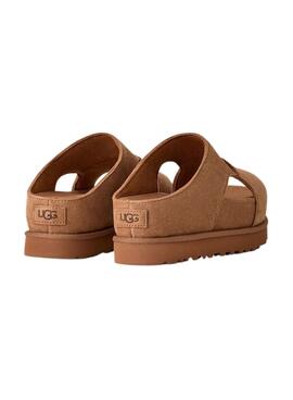Sandalias UGG Goldenstar Hi Cutout Slide Chestnut para mujer