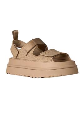 Sandalias UGG GoldenGlow Embossed tostado para mujer