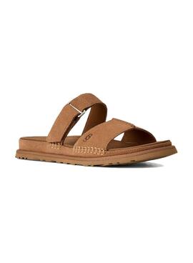 Sandalias UGG GoldenGaze Slide Chestnut para mujer