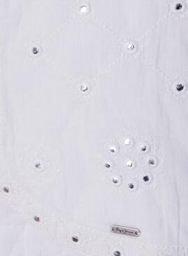 Top Pepe Jeans Holly blanco para niña