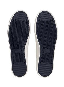 Zapatillas Tommy Jeans piel Archive con logo blanco para hombre