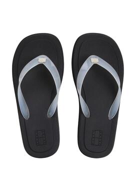 Chanclas Tommy Jeans Cleated Jelly de goma para mujer