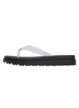 Chanclas Tommy Jeans Cleated Jelly de goma para mujer