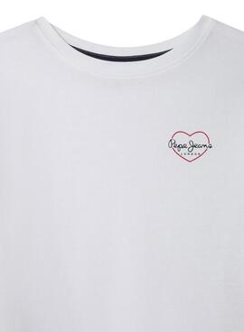 Camiseta Pepe Jeans Giana blanco para niña