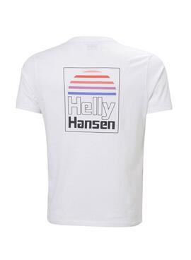 Camiseta Helly Hansen Core blanco para hombre