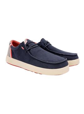 Zapatos Walkin Pitas Cana azul marino para hombre