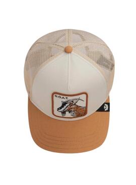 Gorra Goorin Bros The Goat blanco y mostaza para hombre