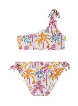 Bikini Pepe Jeans Tropical palmeras multicolor para niña
