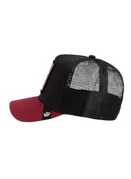 Gorra Goorin Bros Beware negro y rojo para hombre