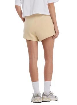 Shorts New Balance Fleece camel para mujer