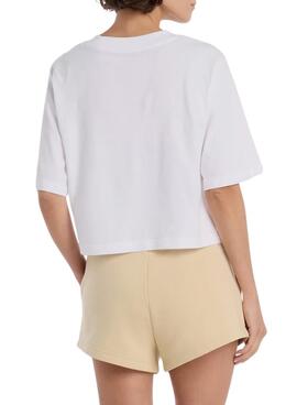 Camiseta New Balance oversize blanco para mujer