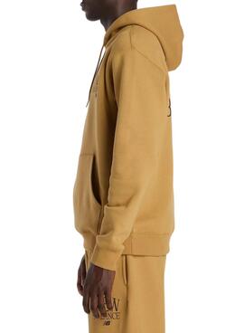 Sudadera New Balance Logo mostaza para hombre
