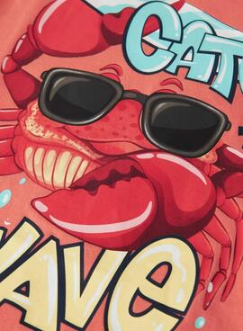 Camiseta Name It Fane naranja para niño