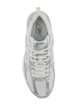 Zapatillas New Balnace Silver Metallic para mujer