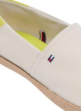 Alpargatas Tommy Hilfiger Core con logo beige para hombre