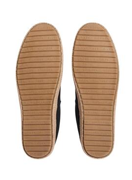 Alpargatas Tommy Hilfiger Core con logo negro para hombre