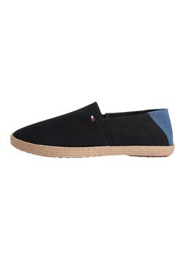 Alpargatas Tommy Hilfiger Core con logo negro para hombre
