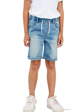 Bermudas denim Name it Ryan Jogger azul para niño