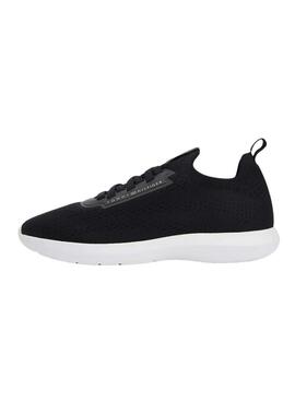 Zapatillas Tommy Hilfiger Knit Extralight negro para mujer