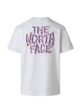 Camiseta The North Face Drip Logo banco para hombre