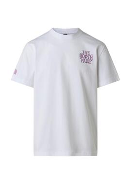 Camiseta The North Face Drip Logo banco para hombre
