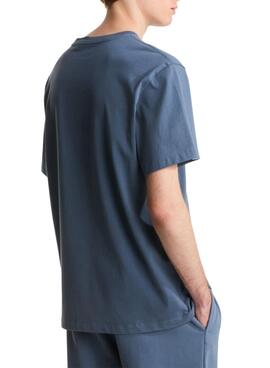Camiseta The North Face minimalista azul para hombre