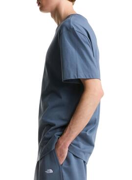 Camiseta The North Face minimalista azul para hombre