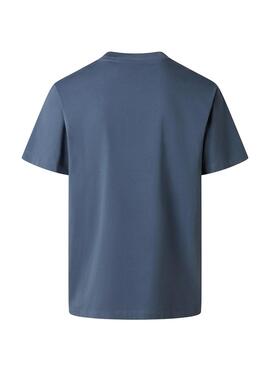 Camiseta The North Face minimalista azul para hombre