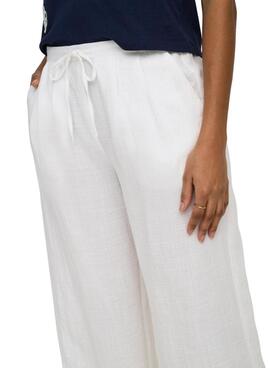 Pantalón Only Lita blanco para mujer