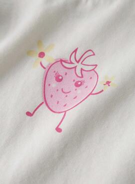 Camiseta Name It Flittaz blanco para niña