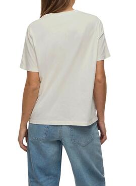 Camiseta Vila Sybil blanco para mujer