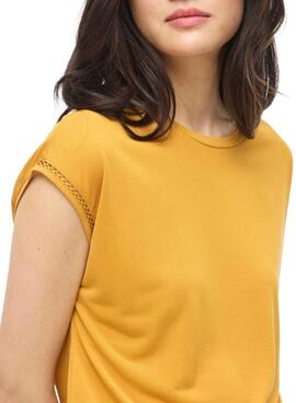 Camiseta Vila Modala amarillo para mujer
