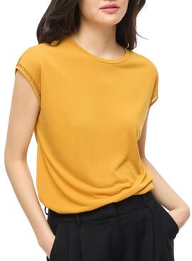 Camiseta Vila Modala amarillo para mujer
