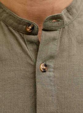 Camisa Jack and Jones Summer verde para hombre