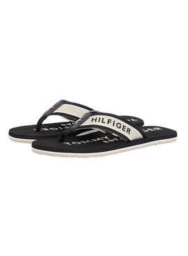 Chanclas Tommy Hilfiger Sporty negro para hombre