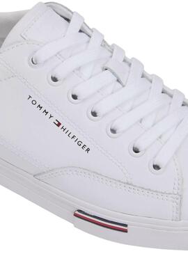 Zapatillas Tommy Hilfiger Vulc Core de piel blanco para hombre