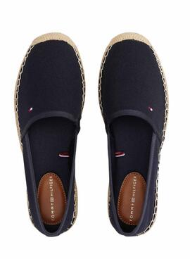 Alpargatas Tommy Hilfiger Flag Canvas marino para mujer