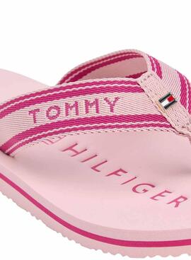 Chanclas Tommy Hilfiger Webbing rosa para mujer