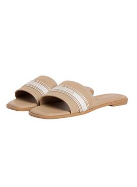 Sandalias Tommy Hilfiger mules tostado para mujer