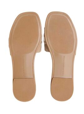 Sandalias Tommy Hilfiger mules tostado para mujer
