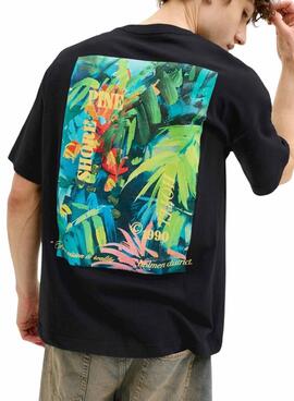 Camiseta Jack and Jones Montauk negro para hombre