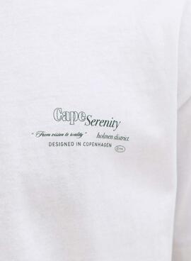 Camiseta Jack and Jones Montauk blanco para hombre