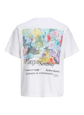 Camiseta Jack and Jones Montauk blanco para hombre