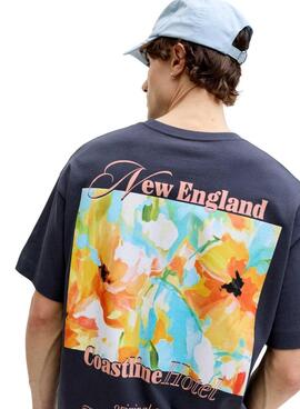 Camiseta Jack and Jones Montauk azul marino para hombre