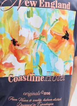 Camiseta Jack and Jones Montauk azul marino para hombre