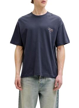 Camiseta Jack and Jones Montauk azul marino para hombre